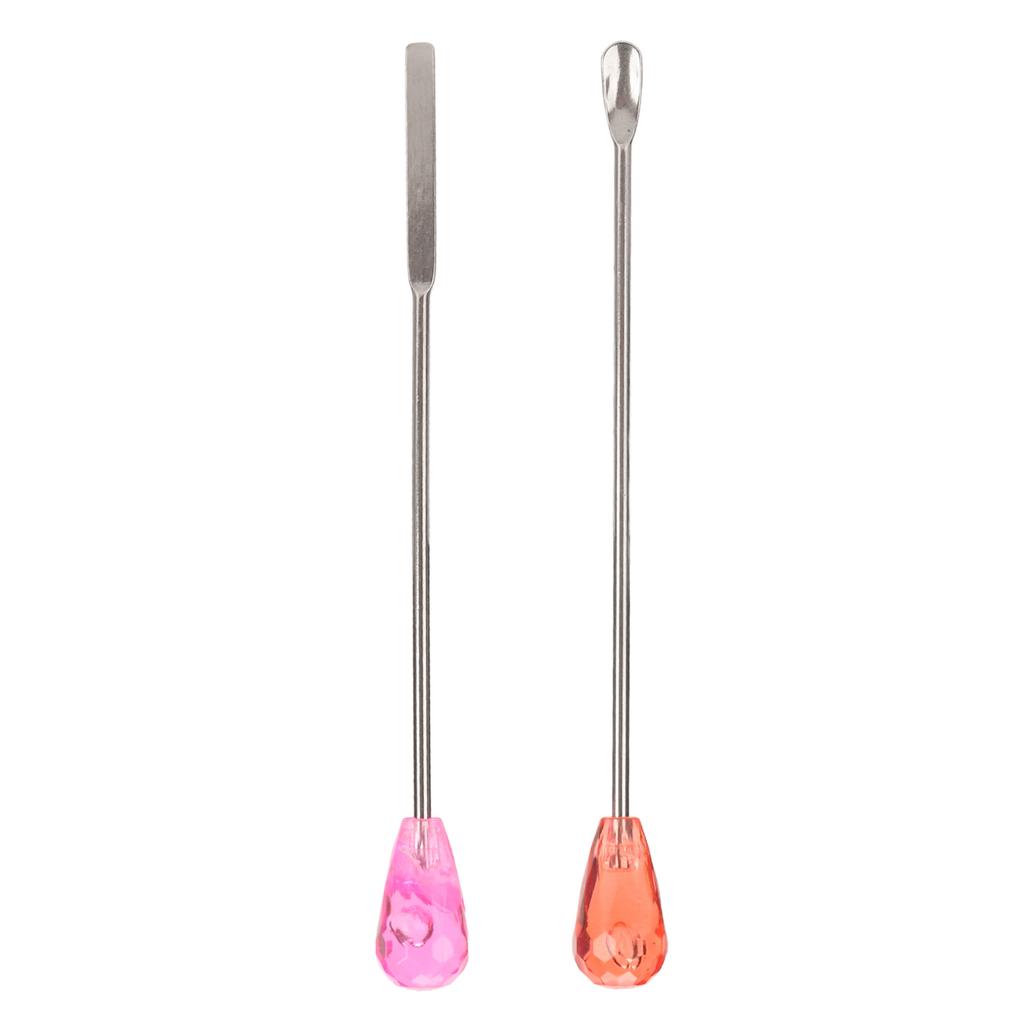 Eyebrow Powder Mixing Stick Uniform Blending Stainless Steel Cosmetic Pigment Stirring Spoon
