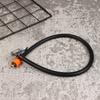 Reifenfüllschlauch M6 Verriegelbarer Luftdruckprüfer Mit Luftschlauch, Standard-Reifenventil Feingewinde, Füllschlauchadapter