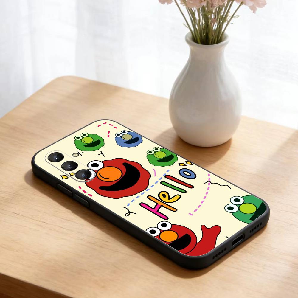 Cartoon S-Sesames-u-Streets  Phone Case For Samsung Galaxy A73,A21s,A22,A31,A52,A53,A71,A41Soft Black Shell