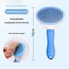 Ergonomic Handle Pet Hair Remover Brush Soft Bristle Pet Massage Comb Loose Fur&Fleas Removing for Cats&Dogs Indoor&Outdoor