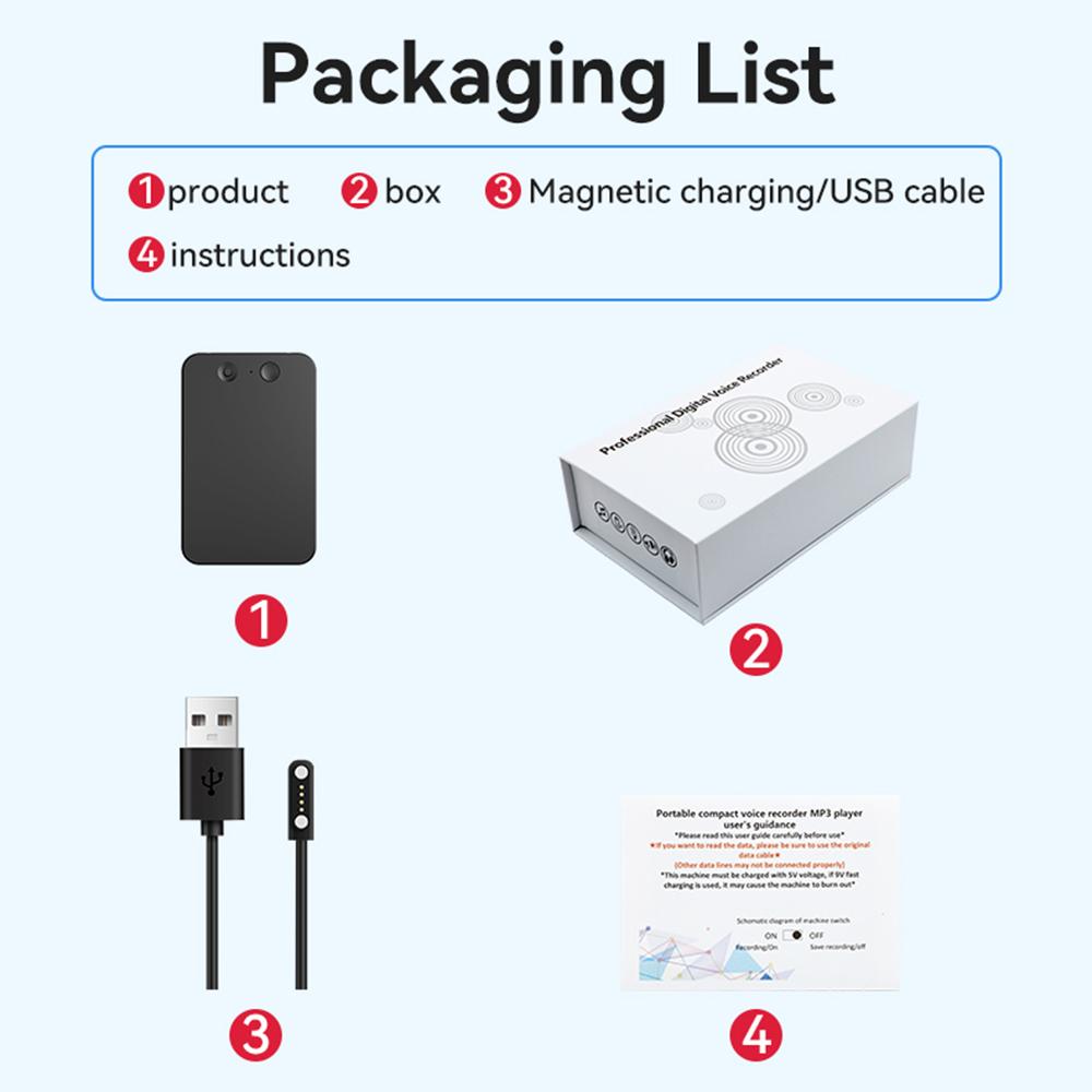 8-128gb Ai Chatgpt-4 App Phone Call Voice Recorder Smart Real Time Transcribe Summarize 58language Translation Audio Dictaphone