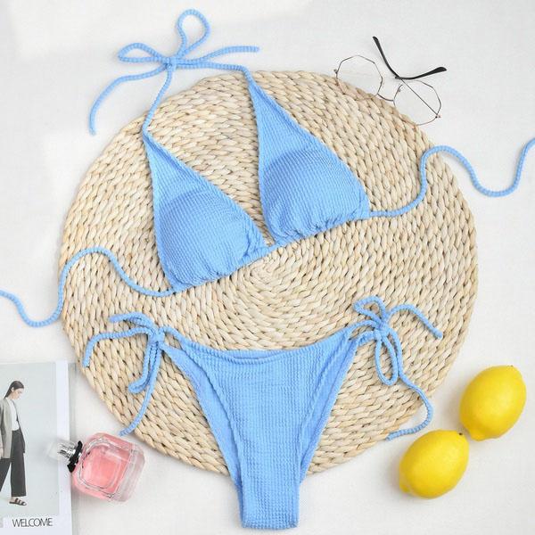 New Sexy Bikini Push Up Women Swimsuits Female Micro Bikini Set Solid Swimwear Bathing Suit Swimming S… More