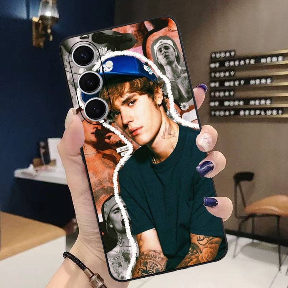 Singer Justin B-Bieber Phone Case For Samsung S 24 Fe 25 Ultra Plus 20 Lite 21 30 22 23 24 22 Ultra 5G Fundas