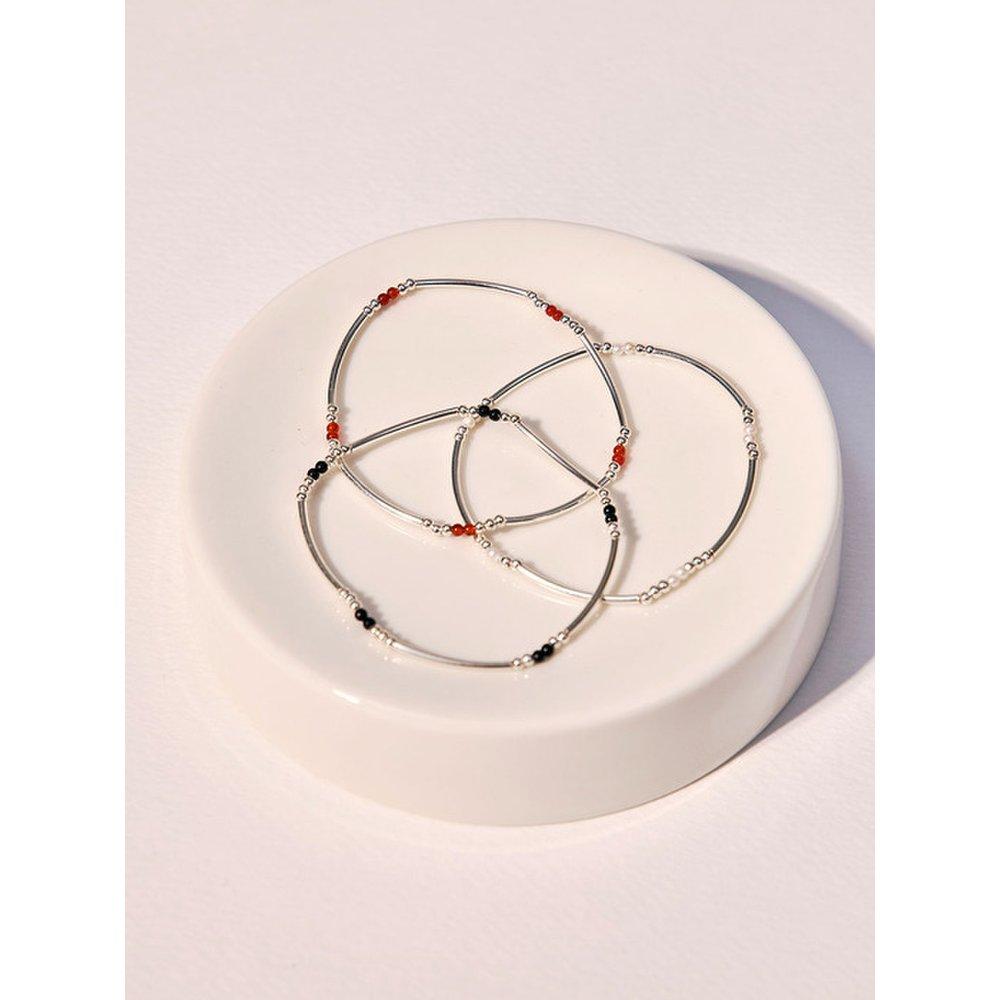 [Sv925] Pipe Bead Bracelet