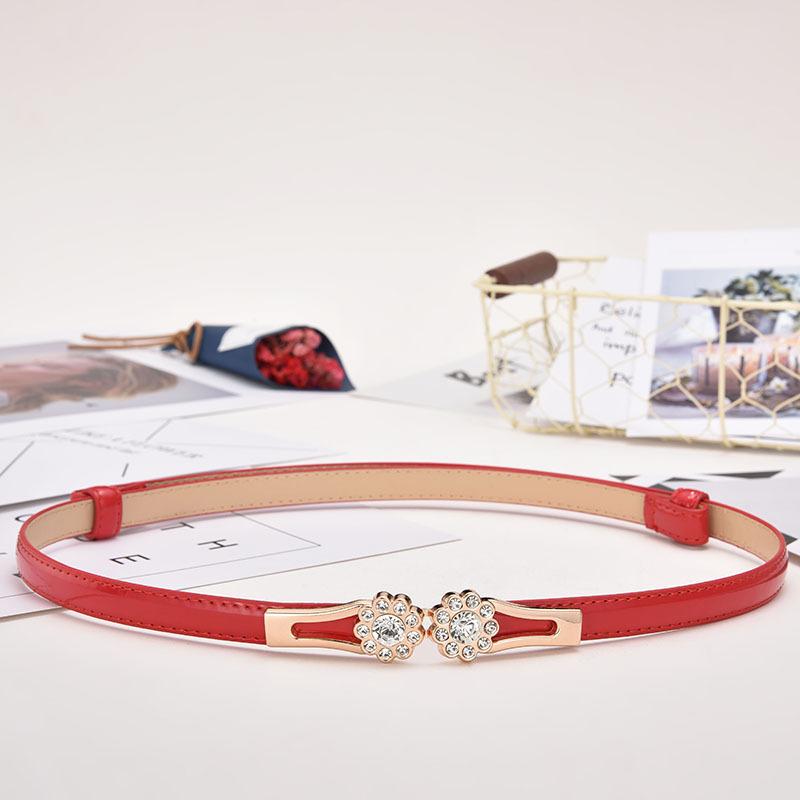 Belt Ladies Decorative Belt, Sweet Rhinestone Belt, Butterfly Pair Buckle With Belt Women
