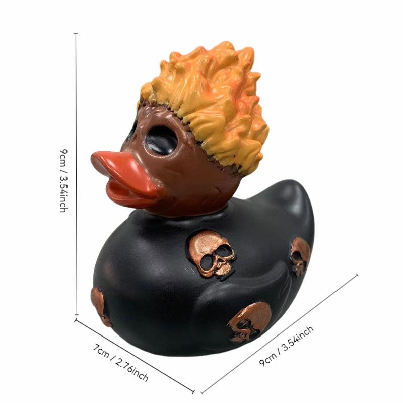 

Duck Halloween Resin Decoration Fire Bath Duck Home Garden Decoration Gift Toy