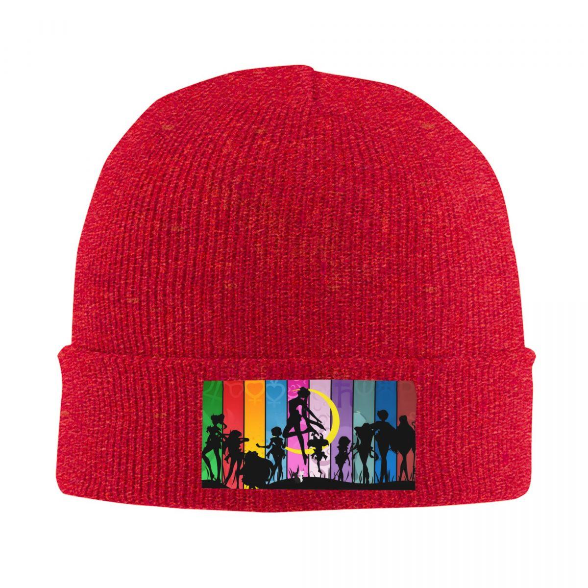 

Custom Sailors Moon Anime Unisexga Skullies Beanies Caps Unisex Fashion Winter Warm Knitting Hat Adult Usagi Tsukino Bonnet Hats One Size