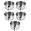 5 Stainless Steel Shaving Bowls Men Premium Grooming Essential Corrosion Resistant Bathroom Accessory