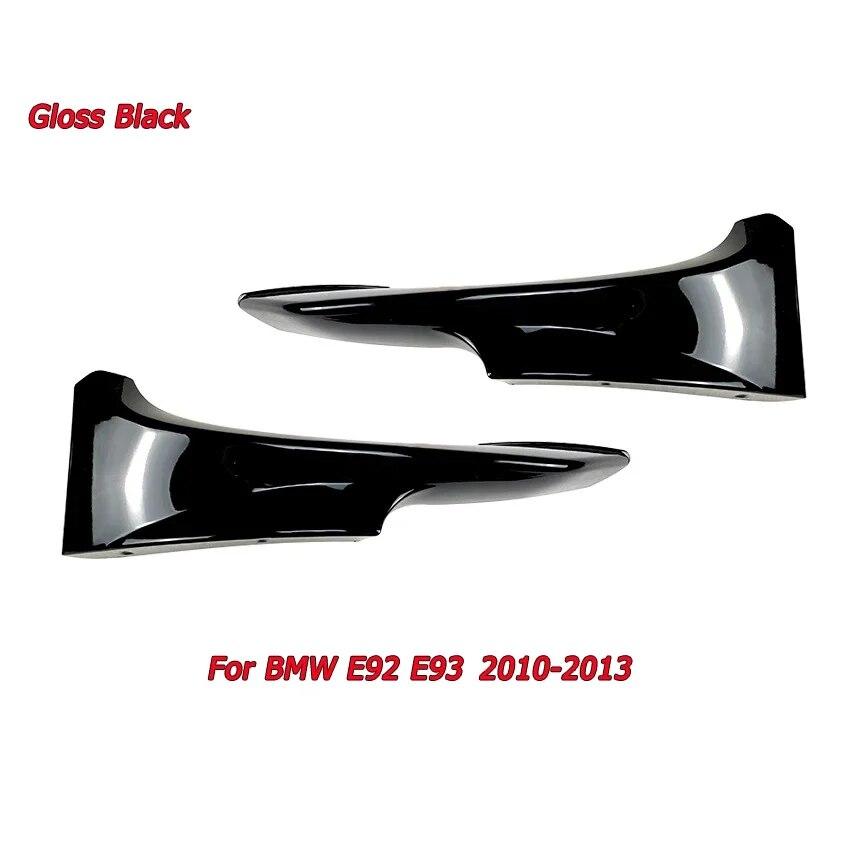 For BMW 3 Series E92 E93 M3 M-Tech Front Bumper Splitters Lip Spoiler 2006-2009 2010-2013 Splitter Exterior Tuning Gloss Black