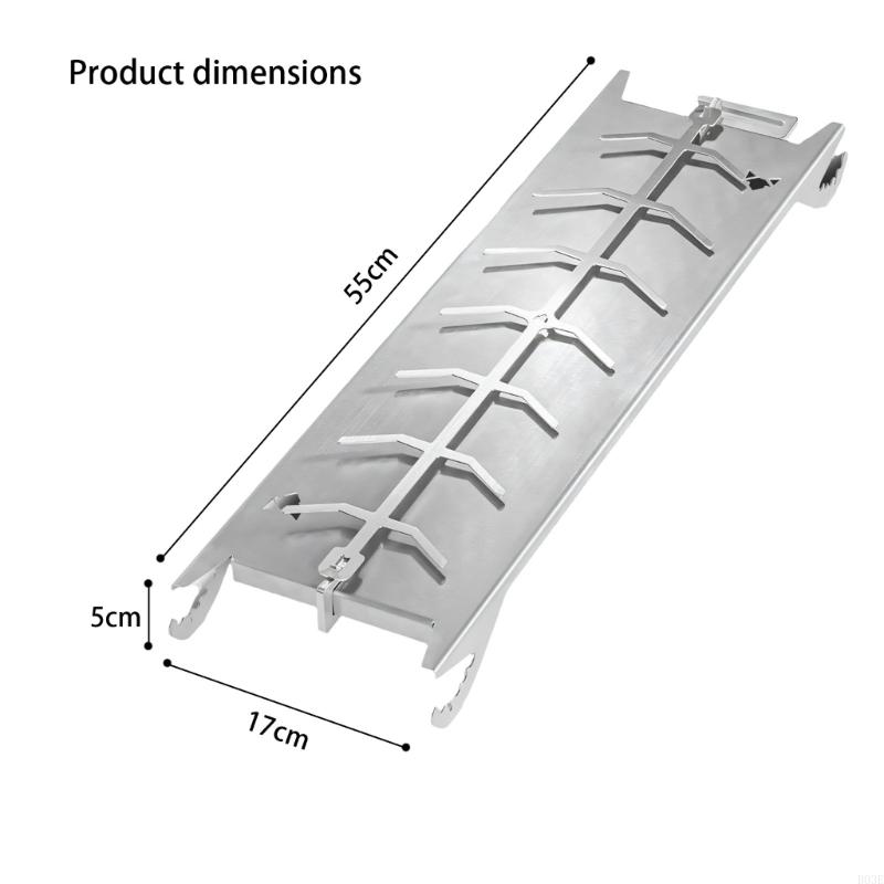 Einfach zu bedienender Spannmechanismus Fischgrill Inklusive Drehfunktion Für Schnelles Outdoor-Kochen B03E