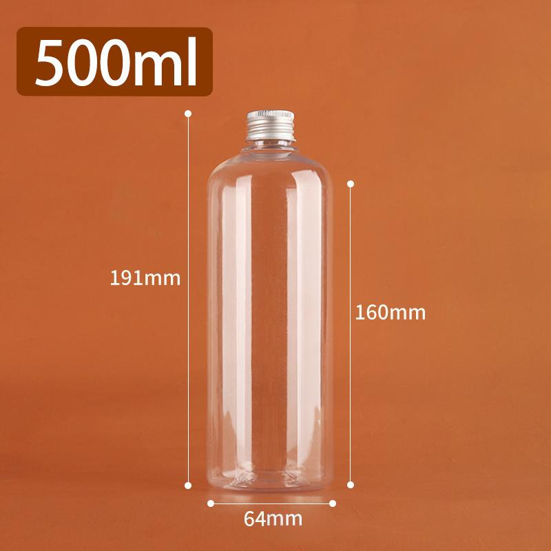 5Ml-500Ml Plastic Bottle Aluminum Cap Transparent Empty Bottle Lotion Sample Cosmetic Dispensing Bottles For Travel