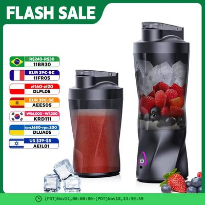 1 peça Novo Juicer Elétrico Portátil Copo de Suco Portátil Recarregável USB Shakes Liquidificador de Smoothie Copo Misturador para Exterior 700ML Liquidificador