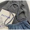 Bucket Bag Women's 2024 Summer Popular New Chain Shoulder Messenger Bag Ruiying Denim Bucket Bag Underarm Bag