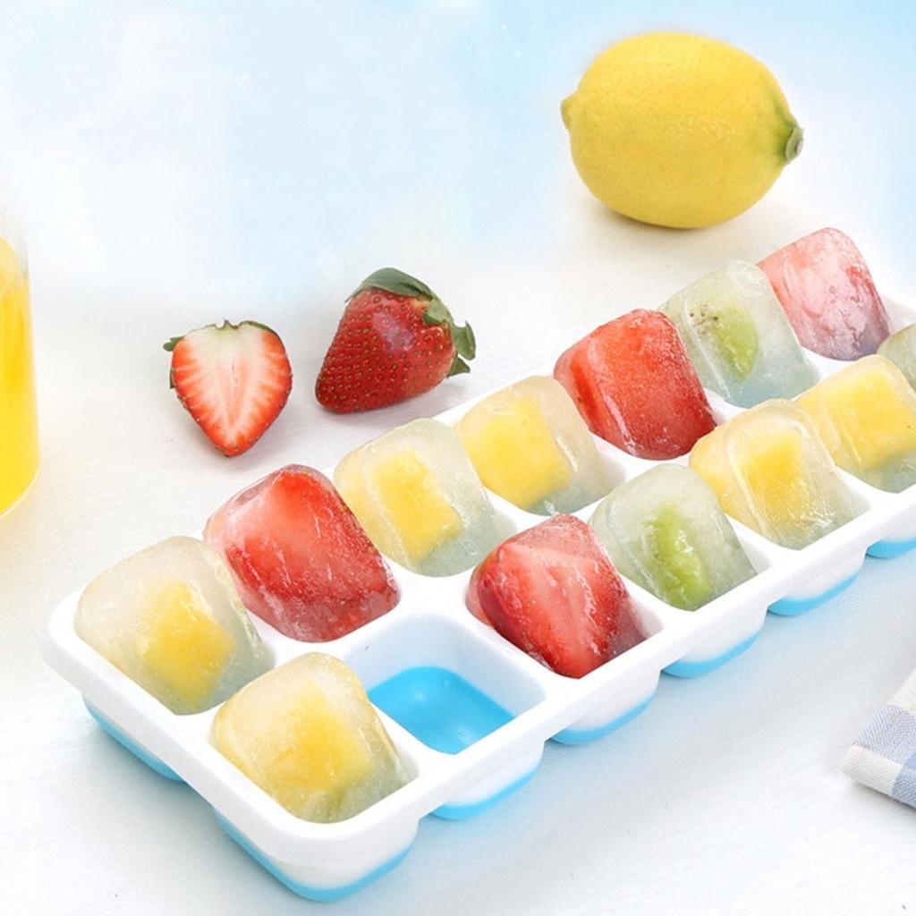 Keep Your Drinks Cold for Hours with Our 14-Hole Silicone Ice Cube Container