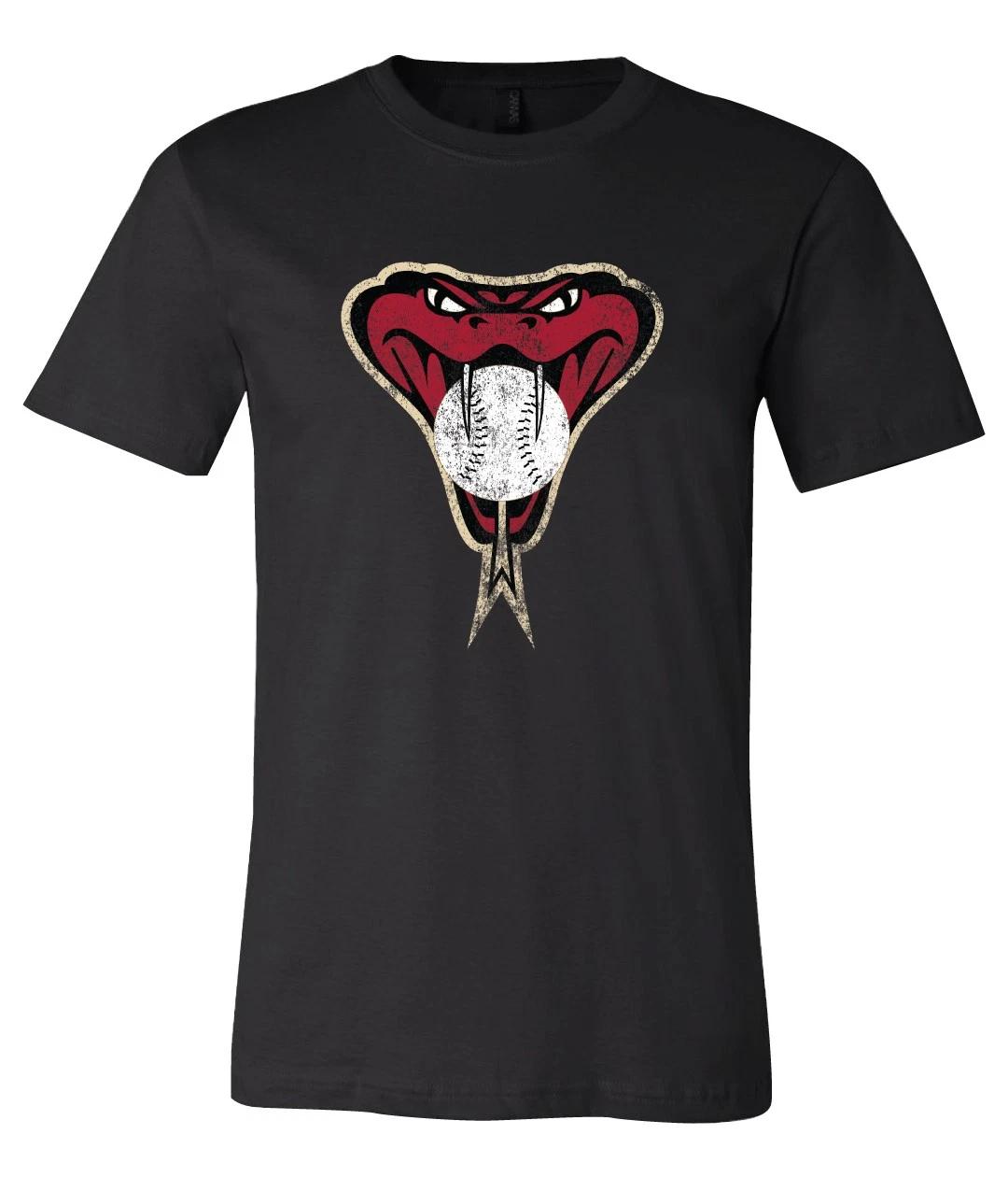 Arizona Diamondbacks Snake logo Distressed Vintage logo T-Shirt Sizes S-6XL!! L