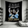 ABBA Il Film Arazzo da Parete con Nome Personalizzato Appeso Estetico alla Parete Coperta in Tessuto Stampato Arazzi Decorativi per Camera da Letto Soggiorno Decorazioni per la Casa