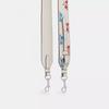 Coach Strap With Floral Print Silver Chalk Multi