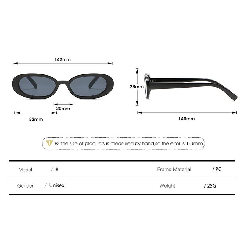 Vintage Leopard Small Oval Sunglasses Women Men Designer Retro Narrow Frame Rectangle Sunglasses UV Lentes  Mujer S20871G