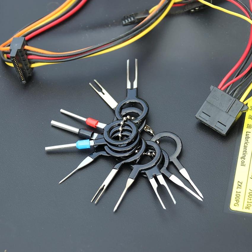 Car Terminal Removal Tool Wire Crimp Split Connector Pin Extractor Set Key Car Plug Repair Tool Wire Plug Connector Extractor