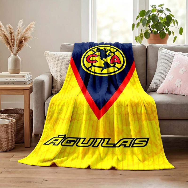 Club America Decke Flanelldecke Weiche Gemütliche Plüschdecke für Sofa Bett Leichte Heimdekoration