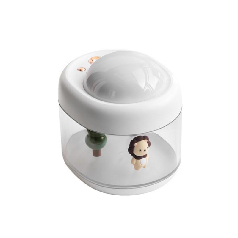 Portable 3 in 1 Air Humidifier with Rotation Projection & Atmosphere Lamp Adorable-design Girlfirend Gift for Bedroom