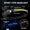 USB Rechargeable LED Sensor Headlamp COB Headlight Head Torch Work Light Waterproof Headlamp For Outdoor Fishing Camping Lantern