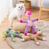 Durable Corn Fleece Animal Squeaky Toys for Dogs Chew Resistant Plush Elephant Bear Pig Pet Toys Interactive Play Biting Toys
