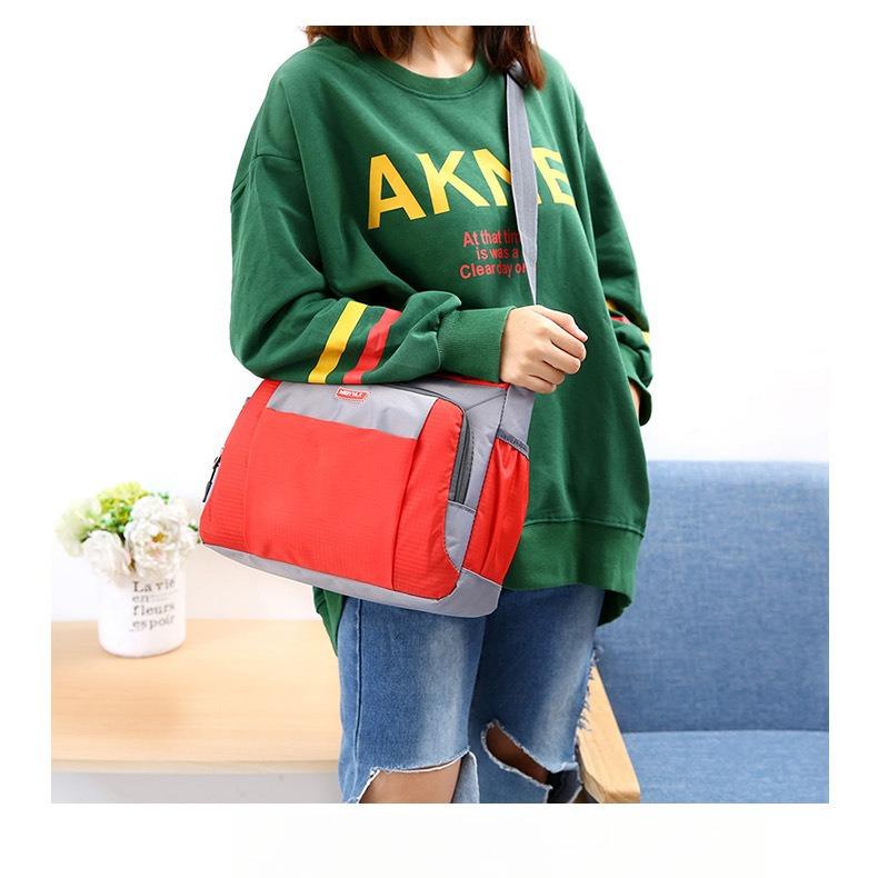 Naylon Su Geçirmez Unisex Omuz Çantası Spor Çantası Çapraz Askılı Çanta 32*10*22cm