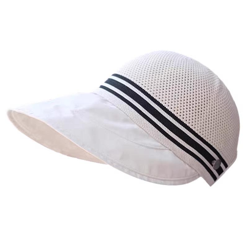 Women's Color Block Breathable Sun Protection Hat with Removable Mask for Summer