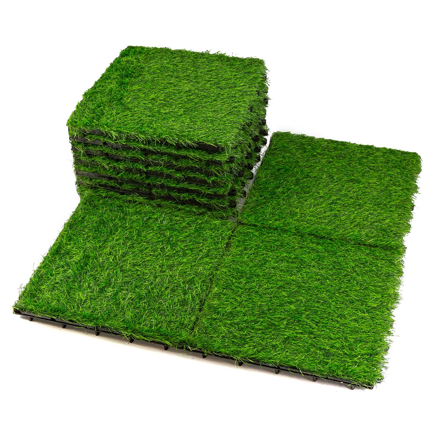 

12 in. x 12 in. Interlocking Flooring Tiles Tufted Grass Deck Tile Green (10-Pack) светло-зеленый