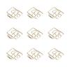100pcs Paper Clips Prevent Slip Camera Shaped Decorative Metal Small Bookmark Paperclips for Paper Document Gold