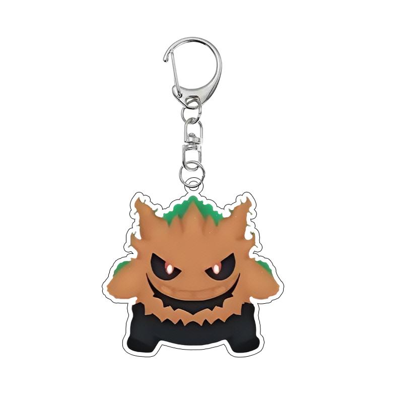 Anime Cartoon Gengar Halloween Day Acrylic Keychain Kawaii Pocket Figure All Saints' Day Creative Pendant Decoration Gifts Toys