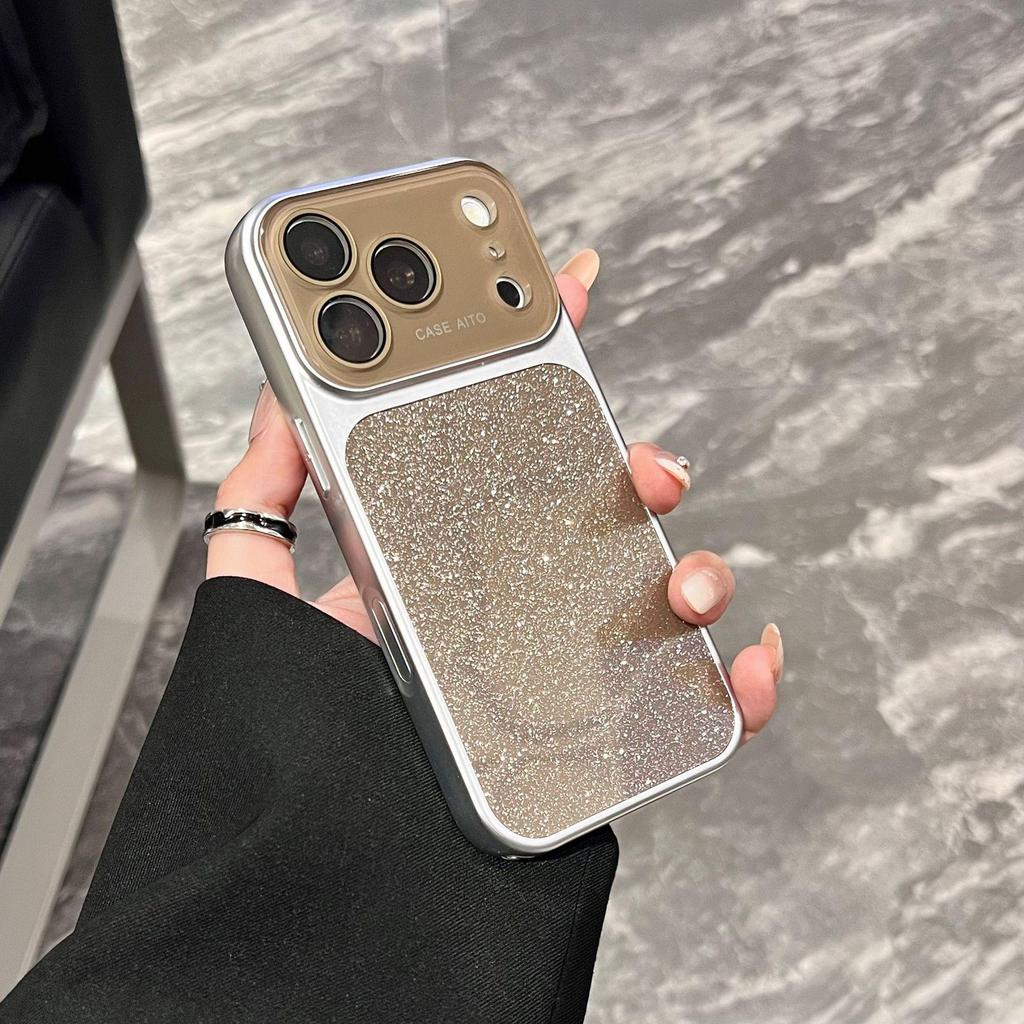 Glitter Gradient Full Coverage Case for iPhone 17 Pro Max and Apple 16, Compatible with 14/15 Models