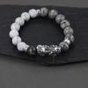 Chinese style tai chi yin and yang gossip Pixiu bracelet men's senior design sense fashion accessories gift