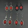 Gothic Vintage Rose Bat Dangle Earrings - European & American Style