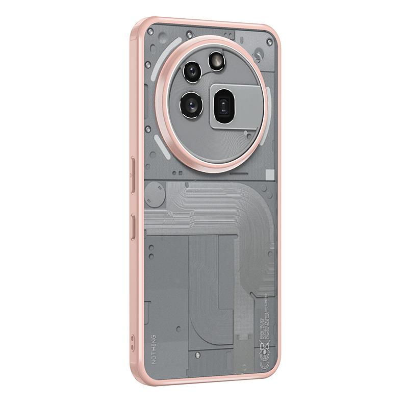 Translucent Shockproof Case For Nothing Phone 3A Pro 6.67 inches TPU Matte Frame Magnetic Wireless Charging Plastic Back Cover