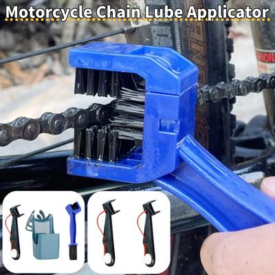 Motorcycle Chain Cleaning Tool Splash Proof Motorcycle Chain Oiler Multi-Function Chain Oiling Diverter Tool for Motorcycle Bike