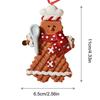 Christmas Gingerbread Ornaments Resin Christmas Pendant Cute Cartoon Ornaments Resin Christmas Tree Fireplace Ornaments Holiday