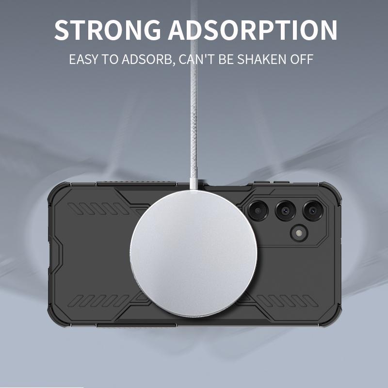 Deluxe Magsafe Magnetic Wireless Charging Case For Samsung Galaxy A16 Armoured Shockproof Military Case