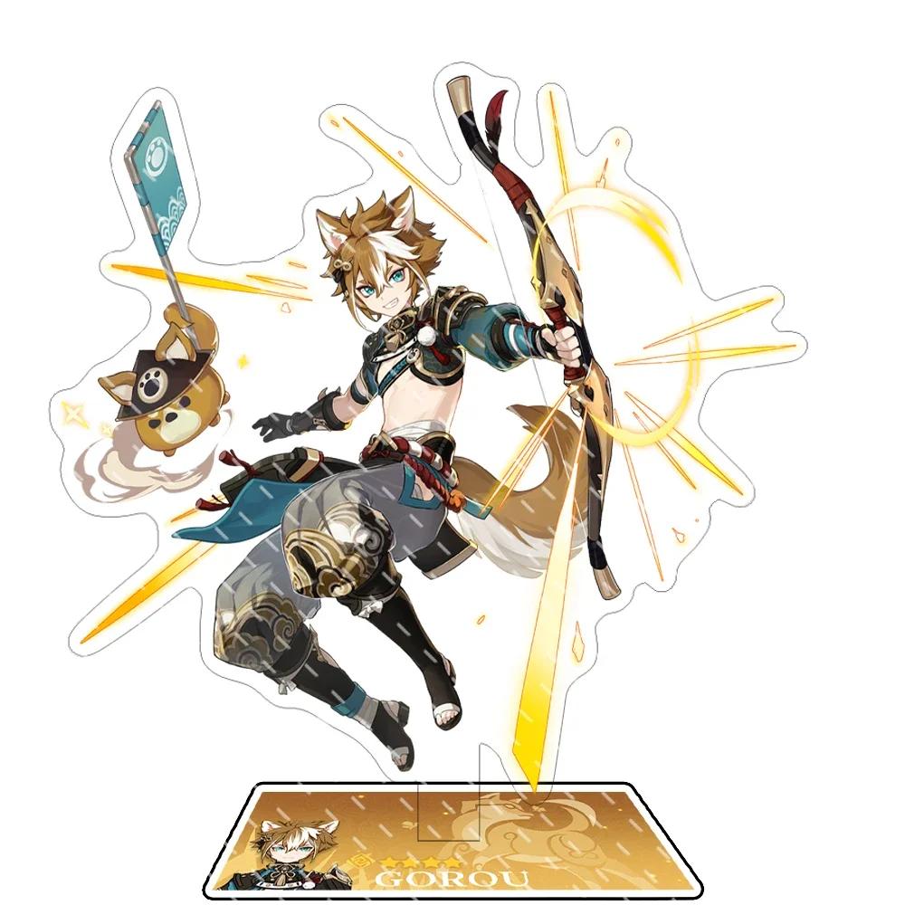 Anime Figure Impact Wanderer Nahida Cyno Yelan Acrylic Stand Model Plate Desk Decor Standing Sign Fans Gift