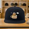 Cute Capybara In Mug Cartoon Baseball Cap Polyester Casual Snapback Hat for Adults Four Seasons