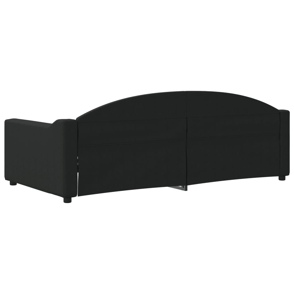 Daybed Black 90x190 cm Fabric