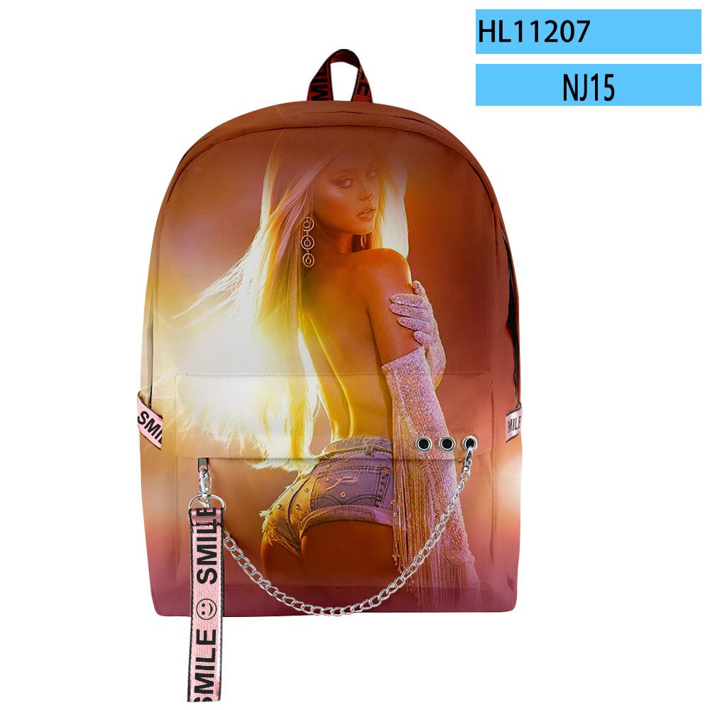 Cartoon Novelty Youthful School Bags Unisex Funny Loren Gray Travel Bags 3D Print Oxford Waterproof Notebook Shoulder Backpacks