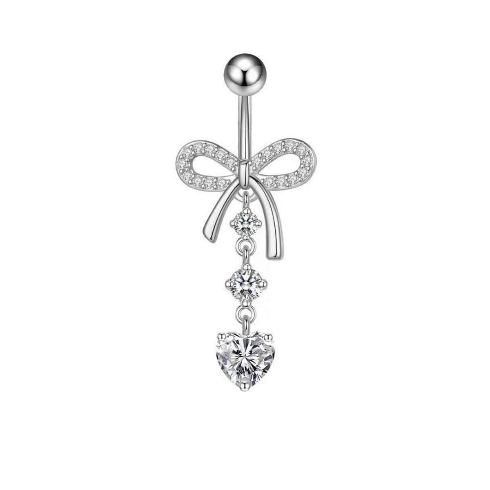 Dangled Design Butterfly Navel Jewelry Stainless Steel Belly Rings Seaside