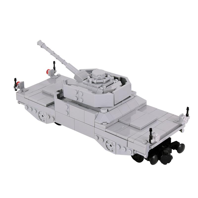 2025 Nový MOC Město Kreativní nápad Vlak Dělostřelecké vozidlo Stíhač tanků Stavební bloky Kostky Děti DIY High-tech Kreativní hračky