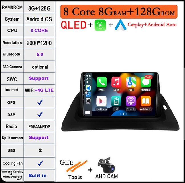 For Renault Kangoo 2009 2012 2015 2016 2017 2018 Car Radio Multimedia Video Player Navigation Android Auto