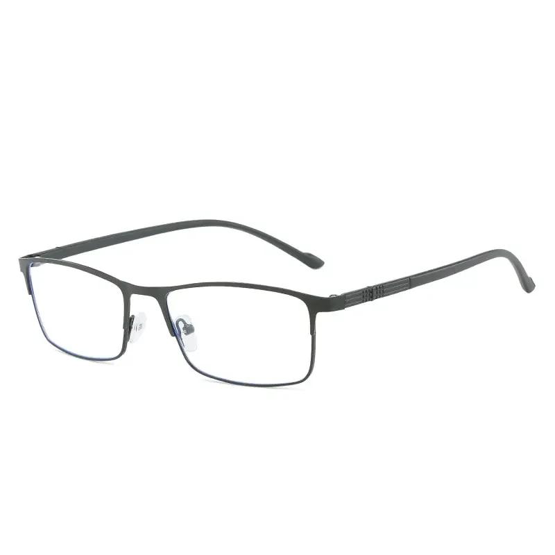Men Myopia Glasses Anti Blue Light Reading Glasses Full Frame Stainless Steel Business Myopia Glasses with Degree 0 To -6.0