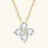 D Color 0.4ct Moissanite Necklace for Women Vvs1 Pass Test Imitation Diamond Pendant 925 Sterling Silver Luxury Jewelry