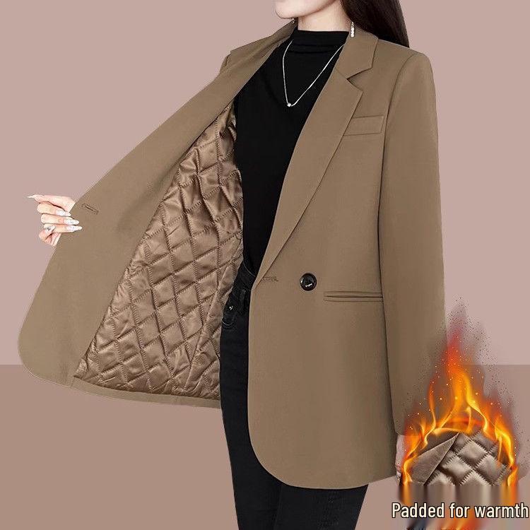 Women's Petite Cotton-Padded Slimming Blazer - Autumn/Winter 2025 Collection