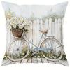 Vibrant Wildflower & Butterfly PillowcasesLiving Room Sofa Cushion Cover, Soft and Comfortable, Bedroom Room Decoration